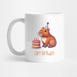 Cappy Capy Birthday Capybara Mug